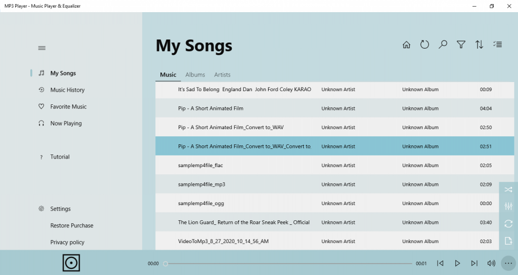 how to put songs on an mp3 player with a chromebook